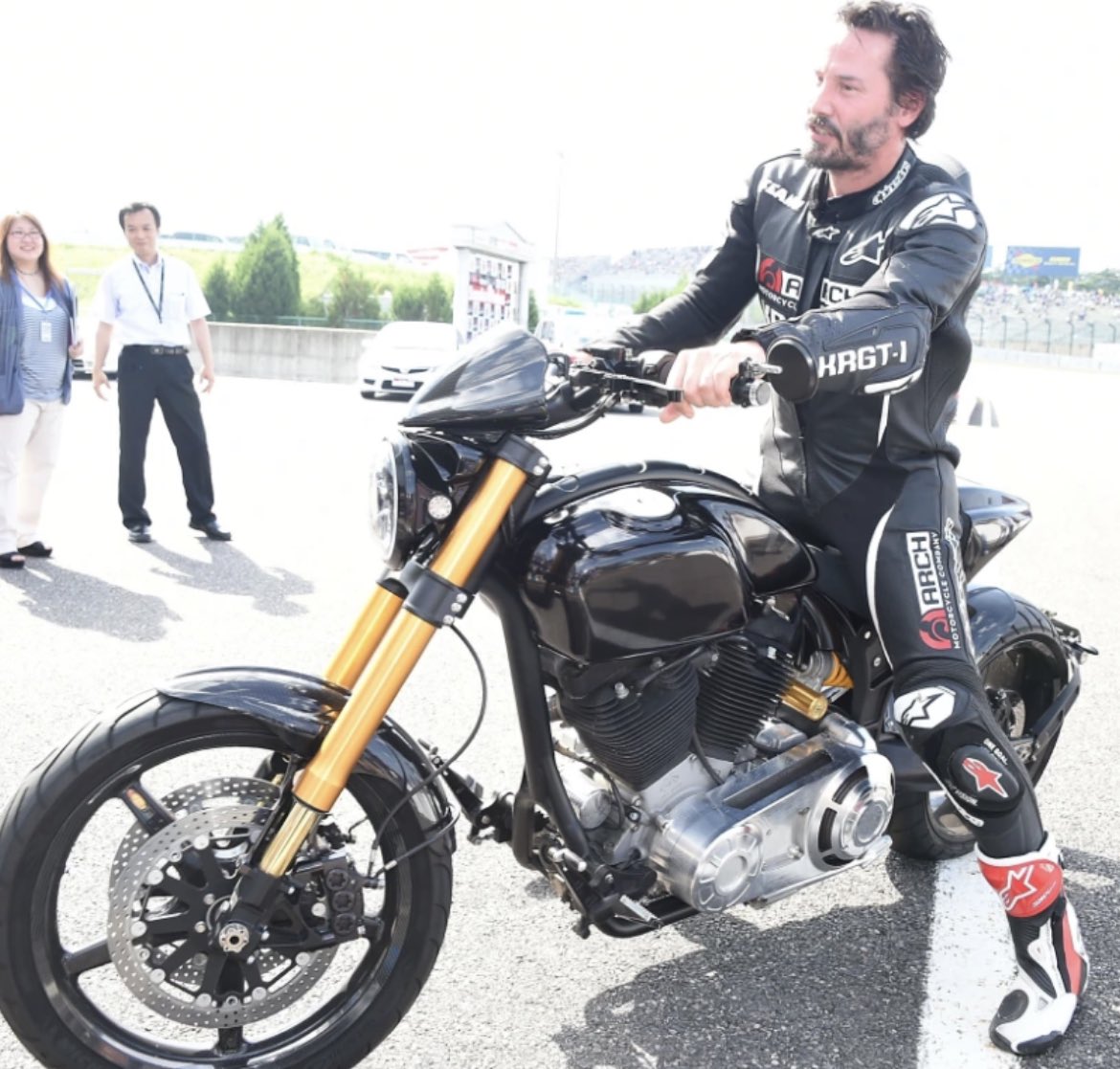 Having seen #KeanuReeves Motorcycle collection I know he not only walks among us but rides among us!