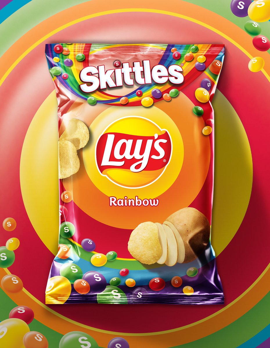 LAYS's tweet photo. This is a trick, but it sure would be a treat if they were real! @Skittles https://t.co/7XKisYKYqf