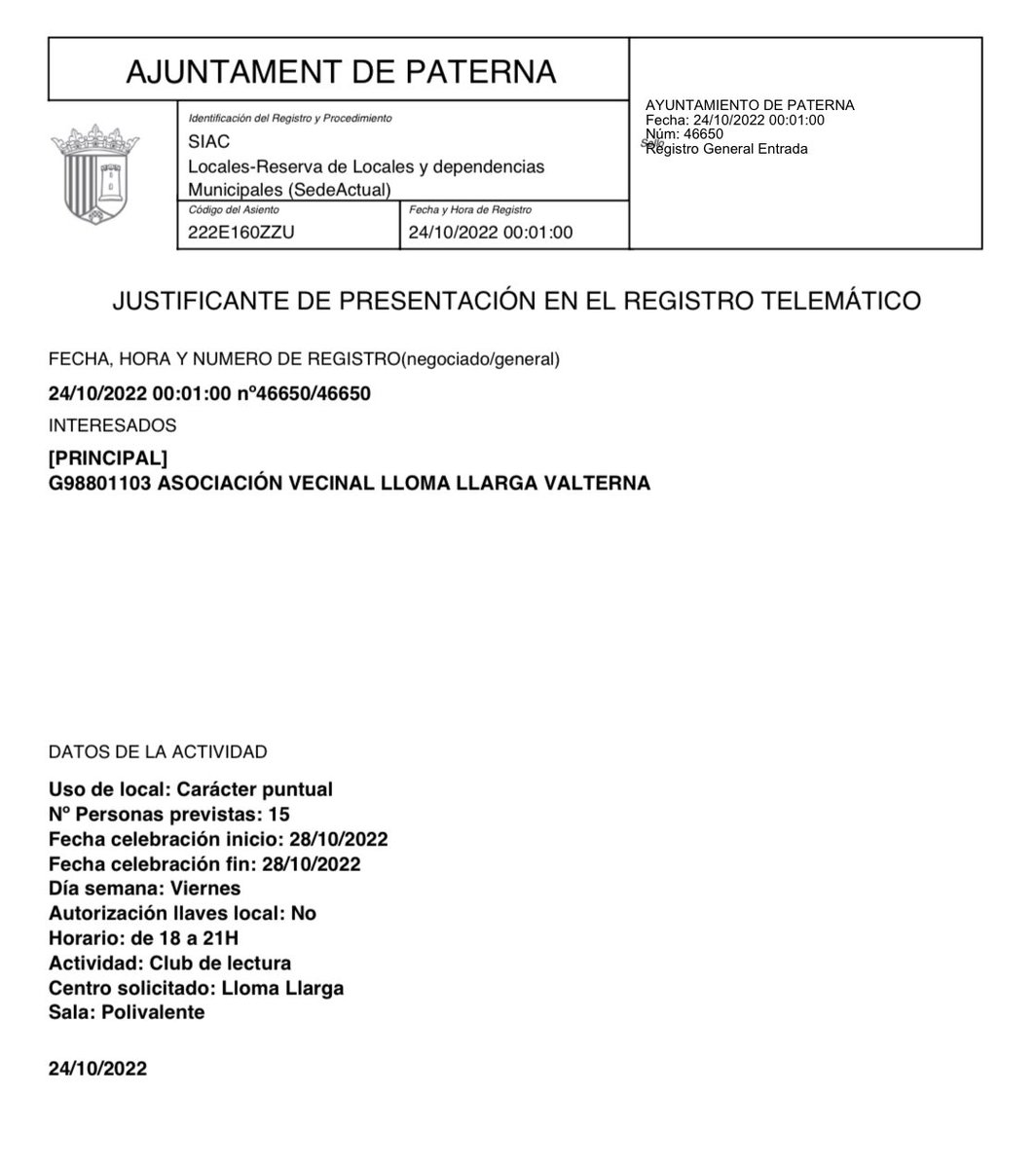 Asociación Vecinal Lloma Llarga Valterna tweet media