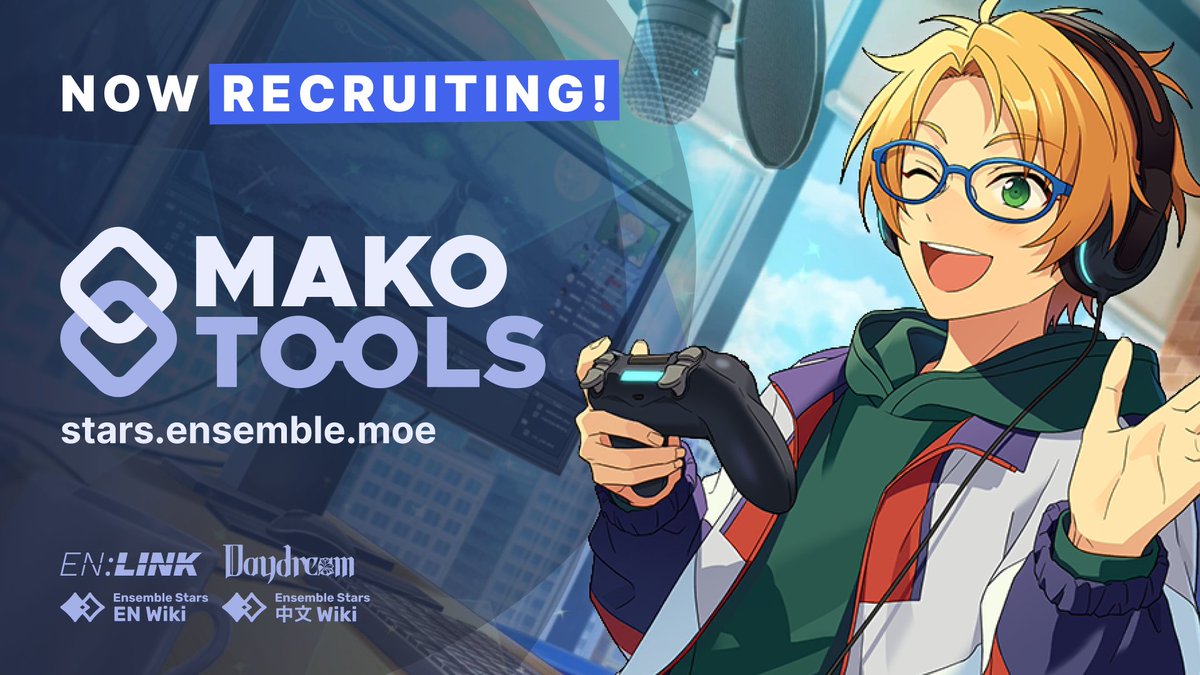 es_makotools's tweet photo. 🌟 Tired of Fandom wiki ads? Introducing MakoTools, a website for Enstars!! Music EN producers!

🔹 Look up a card's stats, skills &amp; CGs!
🔹 Plan ahead with the event &amp; scout calendar!
🔹 Show off your card collection on your profile!

💫 Sign up today! https://t.co/m9FlvCXRPi https://t.co/M4SUmc2Svi