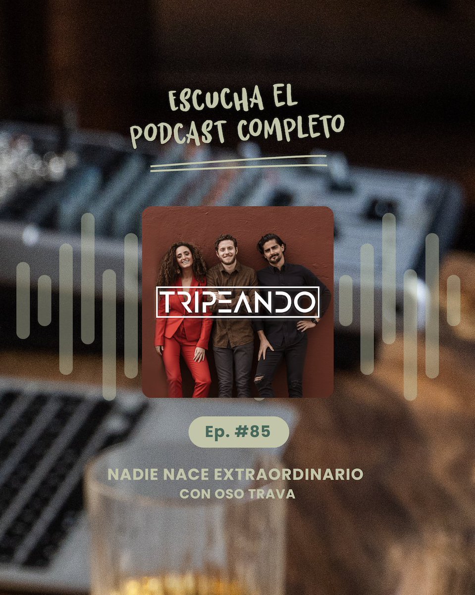 GenuinaMedia's tweet photo. ¿Eres extraordinario o naces siendo extraordinario? 🤔
@tripeandopodcast @inigoalegriag @davidroemer @paulinaruizl @osotrava
#Podcast #GenuinaMedia #Extraordinario #Tripeando https://t.co/qxnzgro47C