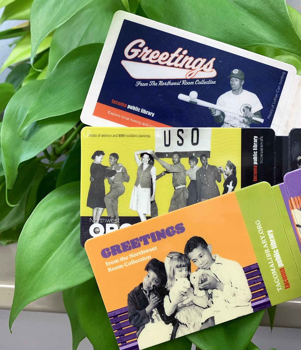 TacomaLibrary's tweet photo. 📚 If you've been waiting to get a library card, now's your chance to carry a piece of Tacoma history with you. Stop in any library to get your library card today! Design by Paulo Chikoti-Bandua ❤️ Check out the NW Room's collection: https://t.co/4jDeRvc2H5
#tacomapubliclibrary https://t.co/x9hzYp55ei