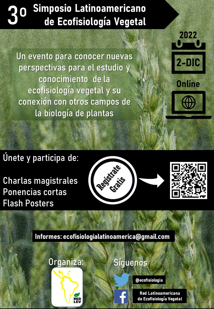 ecofisiologia's tweet photo. Lxs invitamos formalmente al 3er simposio de REDLEV que se llevará a cabo el día 02/12. 
Se pueden registrar escaneando el QR.
Lxs esperamos!

#REDLEV
#redlatinoamericanadeecofiologiavegetal
#3simposioREDLEV https://t.co/0O0rJdEtz7