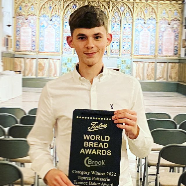 This is my trainee, Kai,picking up apprentice of the year at @breadawardsUK last eve. This kids got a hell of a story, and is only 17. To say I’m proud is an understatement! #realbread #baker #dorset #sourdough