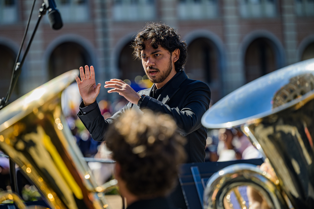 RDesRoches's tweet photo. I want to give a shout out to @ShepherdSchool student Alex Moreno-Gonzalez for the beautiful piece he composed for my inauguration. Read more about New Dawn here: https://t.co/T98cCYLb9u https://t.co/jBI4kJFYkm