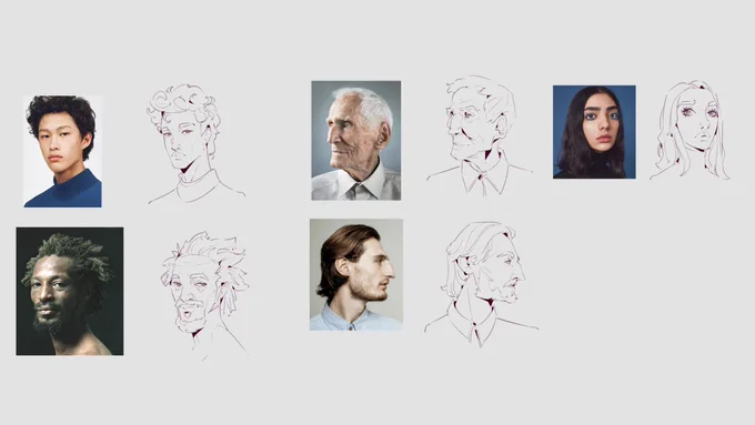Face studies from today ~ 🙈 