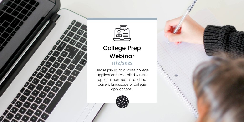 NorthAveEd's tweet photo. Please join us for a Webinar at 5pm on November 2nd exploring the current college application landscape. https://t.co/U2MSl9PlIF