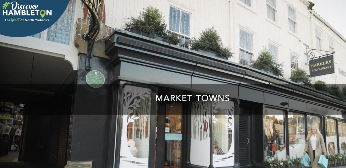 Visit the market towns, Easingwold, Stokesley, Thirsk, Northallerton, Great Ayton &amp; Bedale and enjoy a warm Yorkshire welcome in the many independent businesses up and down the high street, in the cobbled market squares &amp; especially on market day.

#DiscoverHambleton #MarketTowns