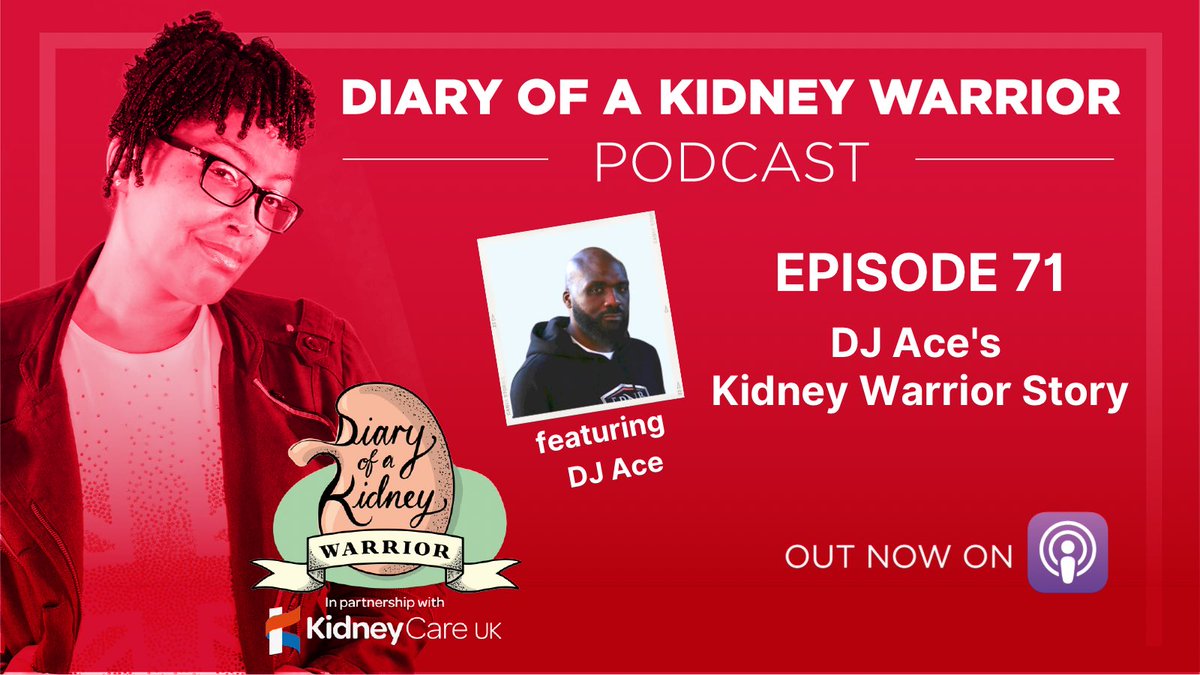 Please listen to & share the new ep of #diaryofakidneywarriorpodcast ft Special Guest from @1Xtra @DJace shares his #kidneywarriorstory Exclusive video version youtu.be/tIiy3n69Gpo Audio Version out now on: @ApplePodcasts podcasts.apple.com/gb/podcast/dia… #CKD #blackhistorymonth
