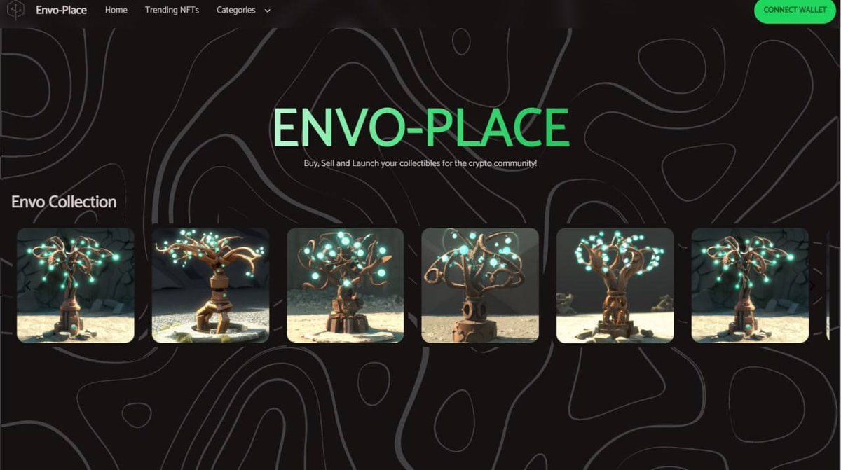 envoreum's tweet photo. ENVO-PLACE is an NFT Marketplace from Envoreum dedicated to rebuild the environment into a better place. Our main goal is to create a harmonious living environment.
https://t.co/dHveYcmbQl
Officially live now onwhile the public mint will be available with staking soon.
#Envoreum https://t.co/qaflH55O0U