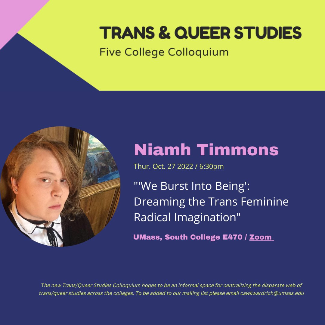 Women, Gender, Sexuality Studies UMass Amherst (@wgss_umass) on Twitter photo 