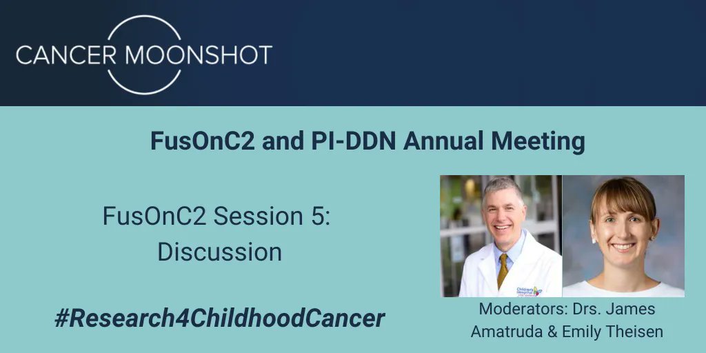 In the last session of #2022FusOnC2, moderated by @jamesamatruda @ChildrensLA and @TheisenLabNCH @nationwidekids, investigators of #FusOnC2 are discussing opportunities and future directions for #ChildhoodCancer research. #Research4ChildhoodCancer