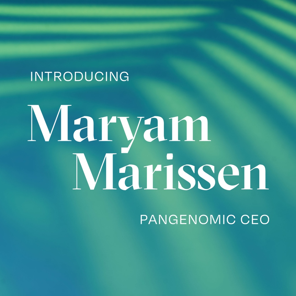 pangenomic's tweet photo. We’re excited to announce Maryam Marissen as PanGenomic’s new CEO. 

With decades of experience in consumer marketing, private clinic services and public advocacy, Maryam is the ideal fit to bring our innovative natural digital health platform to a wider audience. https://t.co/Ao0SVjKnw9