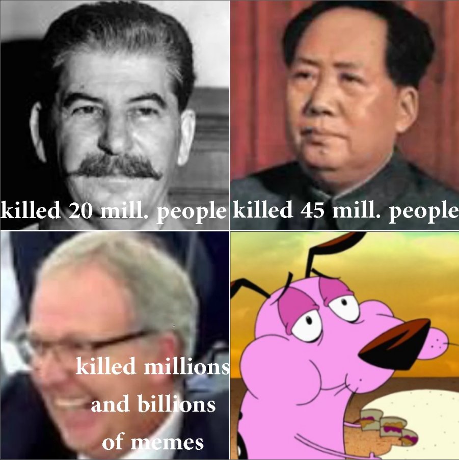 dumpy_meme_page's tweet image. he exists, thats the bad thing that he did