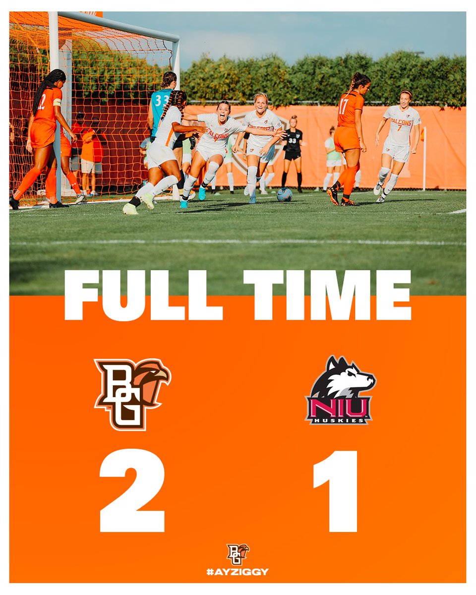 Two goals in two minutes! The Falcons get a 2-1 win over NIU to close out the regular season!! 

⚽️ <a href="/EPool32/">POOL</a> 
🫡 <a href="/brynn_gardner/">Brynn Gardner</a> 
⚽️ <a href="/brynn_gardner/">Brynn Gardner</a> 

Stay tuned for <a href="/MACSports/">MACtion</a> Tournament updates!

#AyZiggy