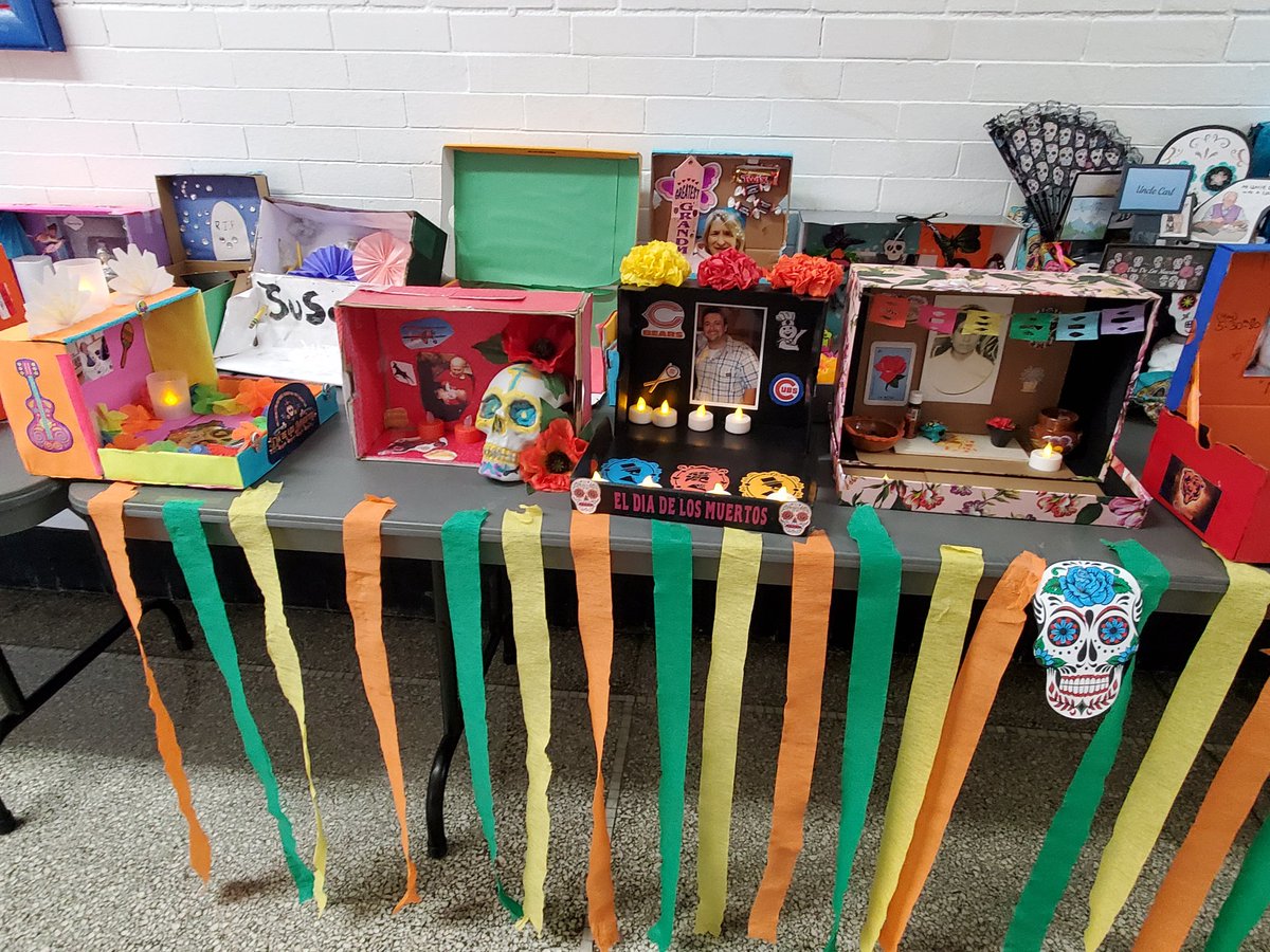 iwmsmac's tweet photo. Ms. Gorbett's 6th grade social studies classes celebrated Dia De Los Muertos by making Ofrendas to honor their loved ones.@IW_Supe @IWMSRaiders https://t.co/lo71pcLqGS