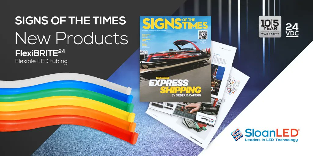 Coming soon! See a preview of #FlexiBRITE24 in this month's issue of <a href="/STsignmag/">Signs of the Times</a>, New Products spotlight! buff.ly/3zeKCr1