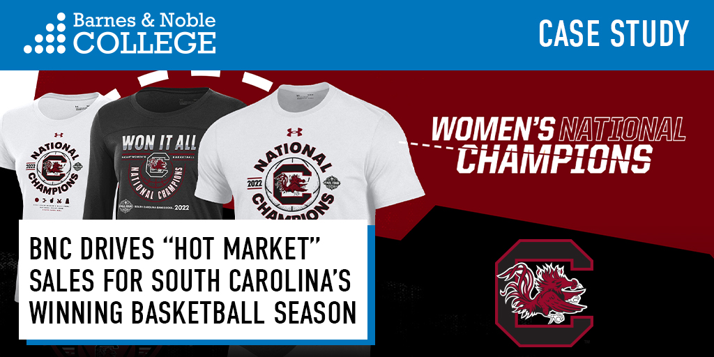 When you win a national championship, how fast can you get fans the merch they crave? BNC did it in 4 min. with partner Fanatics after @uofsc won the NCAA women’s basketball tournament – driving a 160% YoY lift in merchandise sales. Read the case study: bit.ly/3TYzO8m