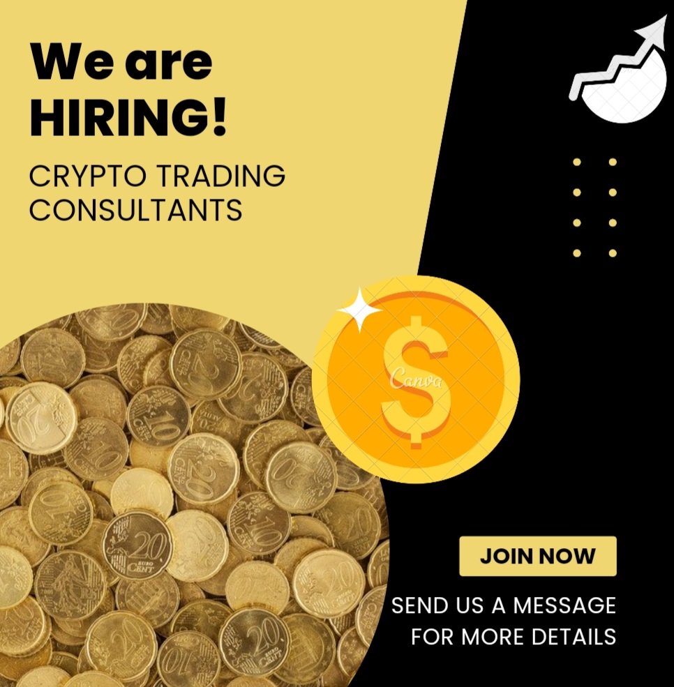 FiverrRecruit's tweet photo. We are looking for CRYPTO TRADING CONSULTANTS!

PERKS:

WORK ANYWHERE, ANYTIME!
SALARY IS A PERCENTAGE OF YOUR SUCCESSFUL TRADE means UNCAPPED INCOME!

MUST HAVE:

KNOWLEDGE AND EXPERIENCE IN CRYPTO TRADING 

PM FOR MORE DETAILS! https://t.co/MZgfYRnG7J