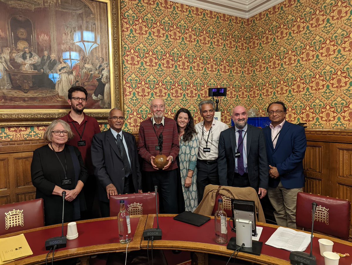 Action Village India are honoured to be the recipients of the 2022 Gandhi International Peace Award from The Gandhi Foundation. Director Esther Trienekens &amp; Founder Advisor Ivan Nutbrown accepted the award this evening at the House of Lords. 
<a href="/GandhiUK/">The Gandhi Foundation</a>