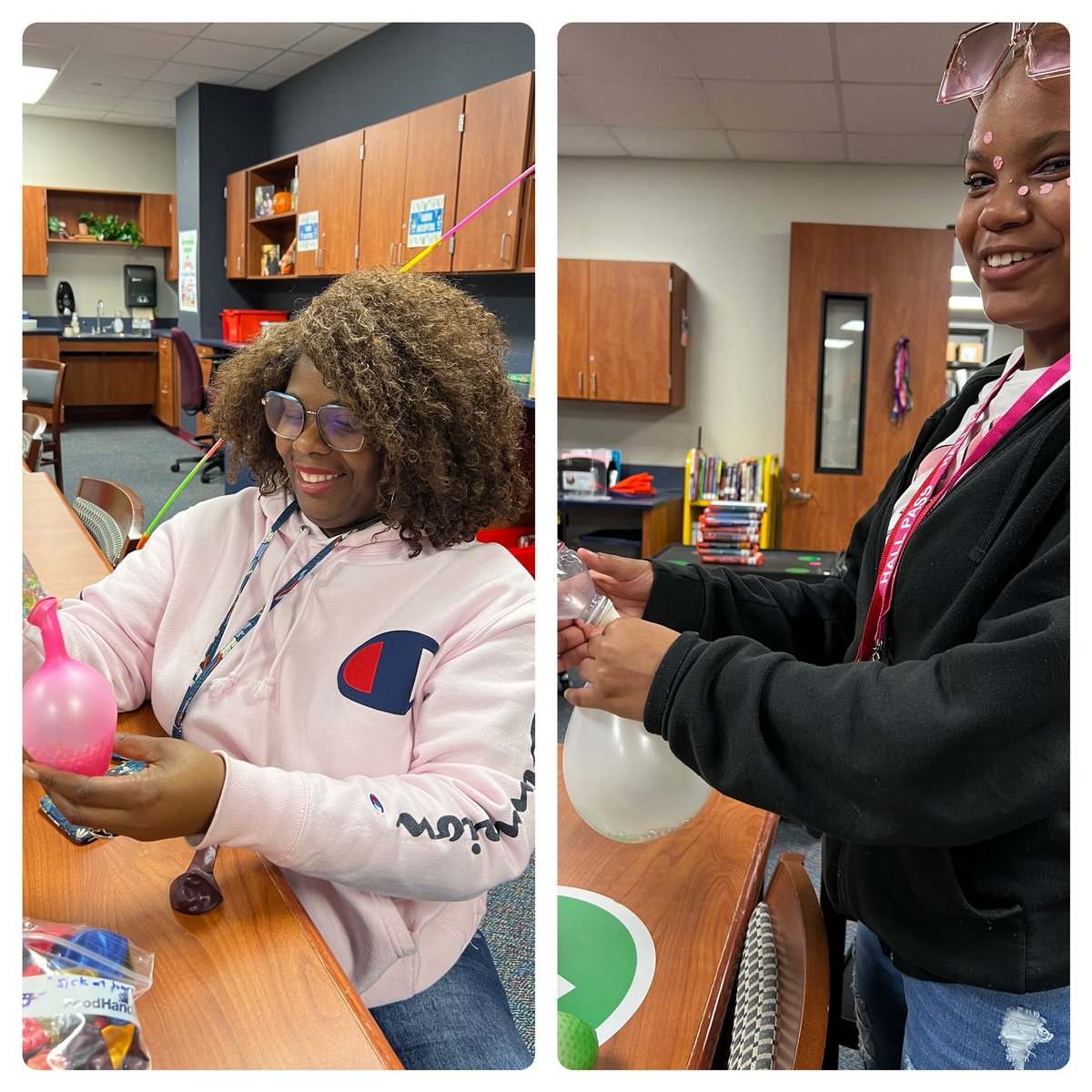 MrsWWT's tweet image. Last day of making stress balls! @HopperMS @CyFairISD @CyFairEdTech @CyFairLibraries  #makerspacefun