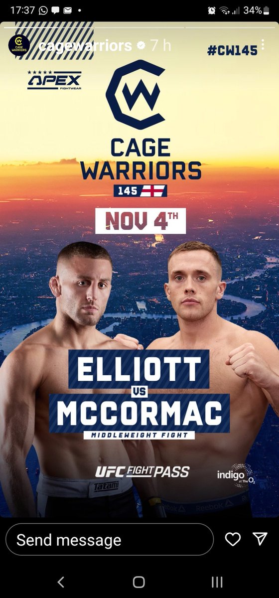 Big son fighting O2 London ... let's go seanmccormacmma