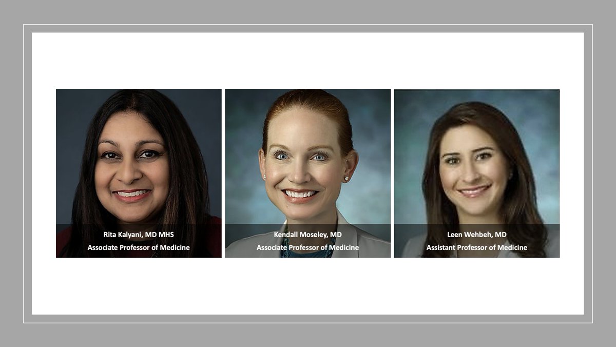 🥳Congratulations to our faculty (Dr. Rita Kalyani, Dr. Kendall Moseley, Dr. Leen Wehbeh) for being recognized by <a href="/Baltimoremag/">Baltimore magazine</a> Top Doctors of 2022! Read about them here 👉hopkinsmedicine.org/about/awards/b… <a href="/HopkinsMedicine/">Johns Hopkins Medicine</a> <a href="/JohnsHopkinsDOM/">Johns Hopkins Department of Medicine</a>
