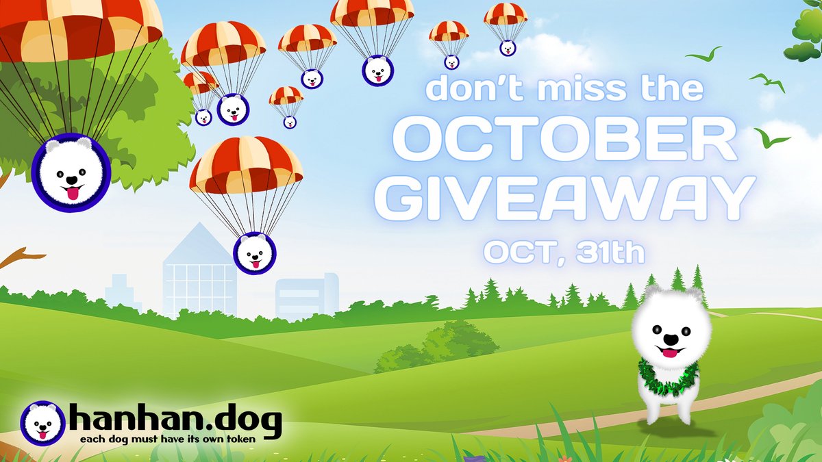 Hello, friends! On October 31, the next giveaway of $HANHAN tokens will take place.
Conditions for participation in the drawing among subscribers:
1) Follow
2) Like+RT
3) Write your BSC wallet address in the comment
hanhan.dog/october-airdro…