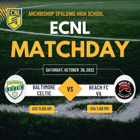 The 2010s & 2009s are back at home this Saturday as we host @BeachFC_VABeach Good luck boys! @ECNLboys @BaltCelticSC #RepCeltic