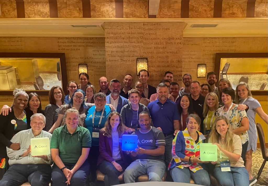 Crowe was well represented at the #OESummit2022 with over 40 attendees! Out & Equal is an organization focused on creating a culture of belonging for all. Thank you for hosting – our team enjoyed their time and left with new best practices for fostering LGBTQ+ inclusion at Crowe.