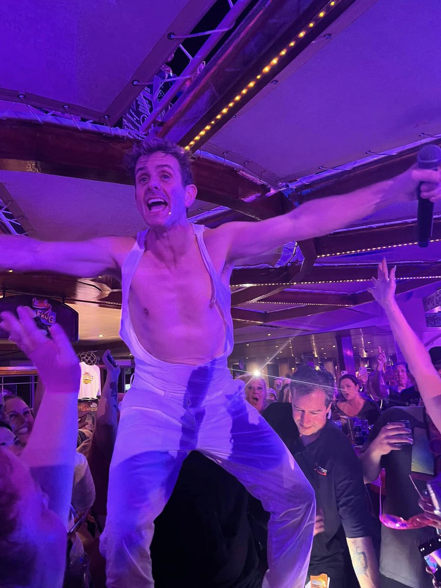 HeffernanCyrie's tweet photo. @joeymcintyre @NKOTB Hubby and I just made it back home from Miami last night and we are still recuperating!! So many amazing new friends and memories were made and we can't wait to do it all over again. #Cruisejoe is a freaking legend #nkotbcruise2022 https://t.co/FcICRHD7qe
