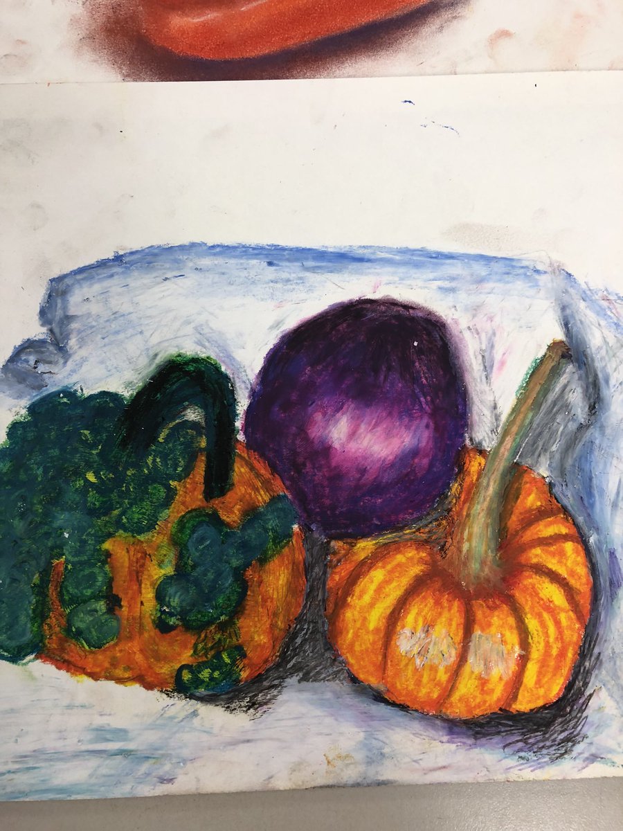 CHS_Deatherage's tweet photo. Success with pastel still life with painting I. Students had to take their own photographs of items I bought. #ComalFineArts @DavissonDustin @MrsWoodrom @AshOwenCHS @GaryCooper1971 https://t.co/eDIMANcYTF