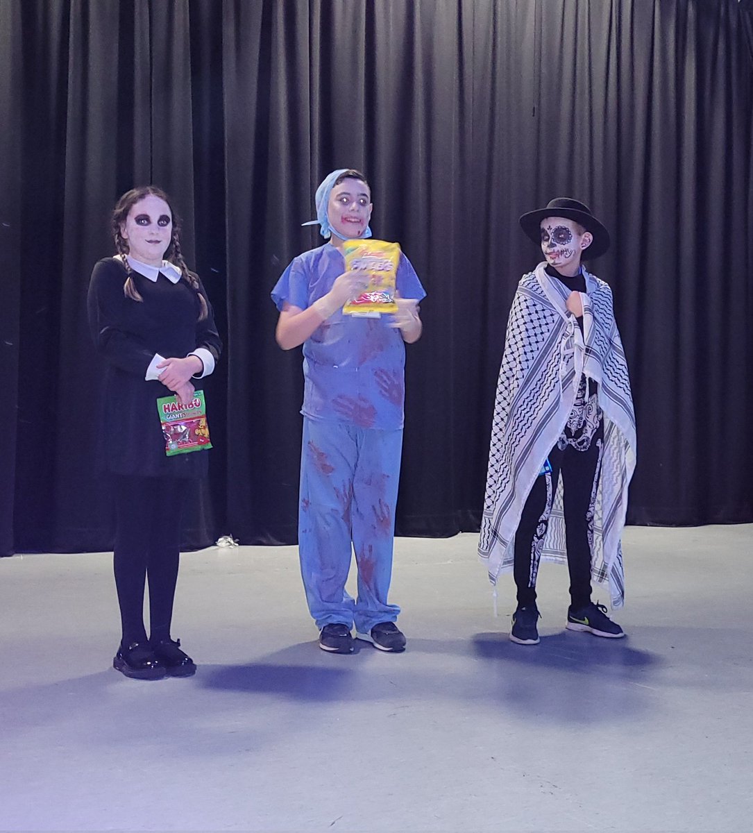 MccahillMrs's tweet photo. Halloween discos are back 🎃🙌 and my first as an #ambee ☺️ so much fun. Well done S1 and S6 for making such an effort with costumes 🤠👮‍♂️🧟‍♂️🧛🧙‍♀️ https://t.co/vWrrnED0C9