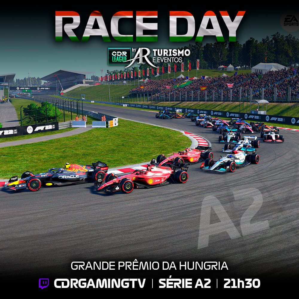 CDRGaming's tweet photo. DIA DE SÉRIE A2! 🔥

Hoje, você confere todas as emoções da série A2!

🏁GP da Hungria
⏰21h30
📺https://t.co/PWu2GlCj4X

💰Exclusivamente hoje, quem acertar o pódio leva R$ 30,00 no pix! https://t.co/NGpi8W1lwU