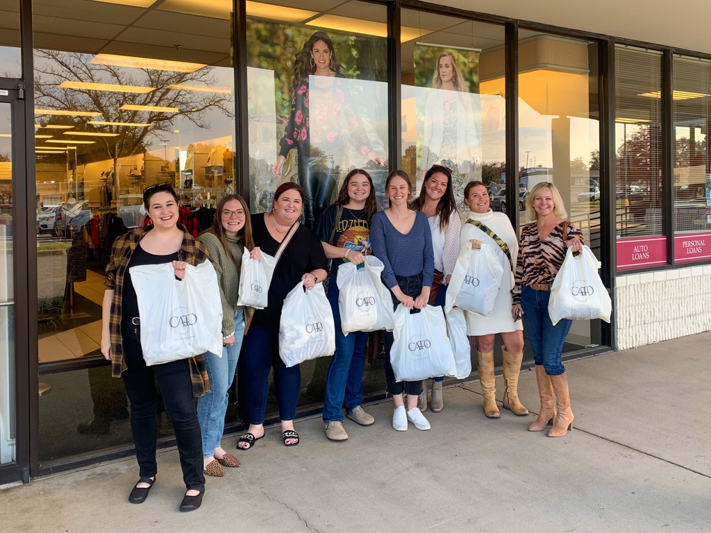 weareyebo's tweet photo. 🚨Fashion Field Trip🚨

The women of Yebo had a very important meeting with our favorite women’s fashion client, @catofashions. And they sure cleaned house! 

Many thanks to Cato’s lovely store employee, Vivian, for entertaining our little dressing-room runway 🛍️ https://t.co/1FDYXhMuWg