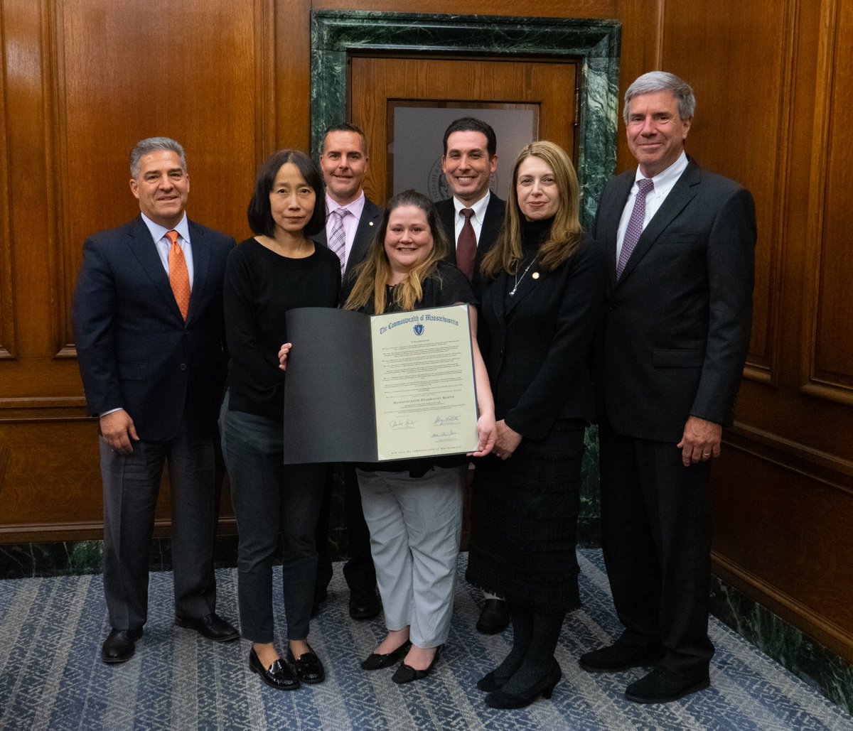 Governor Charlie Baker recently signed a proclamation declaring October Pharmacist Month in Massachusetts. MCPHS participated in a celebration where Pharmacy Professor Trisha LaPoint, PharmD, BCPS, FASHP, RPh, was a featured speaker.   

 #PharmacistMonth #MCPHS