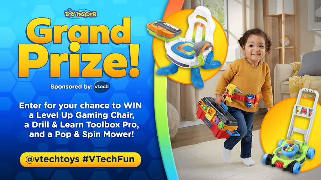 SahmReviews's tweet photo. Who wants to #win the GRAND PRIZE?! In our next question, we'll be giving away ALL OF THE TOYS from @vtechtoys that we've talked about today! ⭐️ #VTechFun AD https://t.co/41gHJL7Y3z