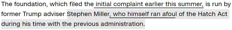 Don't take my word for it. Every article says that by throwing stones about a warning for an unintentional act, you more than condemned yourself and the Trump Administration.