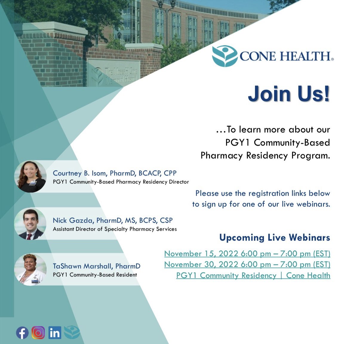 Cone Health Pharmacy Residency (@mcrxresidency) on Twitter photo 