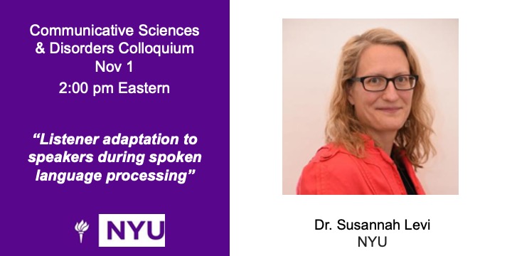 NYU Swallowing Research Lab (@srl_nyu) on Twitter photo Excited to hear from our very own Dr. Levi next Tuesday as part of our Fall 2022 NYU CSD Colloquium series. Register to join online or join us in-person (9th floor, 665 Broadway). <a href="/NYU_CSD/">NYU Communicative Sciences & Disorders</a> <a href="/SusannahVLevi/">Susannah Levi</a>
nyu.zoom.us/meeting/regist… Excited to hear from our very own Dr. Levi next Tuesday as part of our Fall 2022 NYU CSD Colloquium series. Register to join online or join us in-person (9th floor, 665 Broadway). <a href="/NYU_CSD/">NYU Communicative Sciences & Disorders</a> <a href="/SusannahVLevi/">Susannah Levi</a>
nyu.zoom.us/meeting/regist…