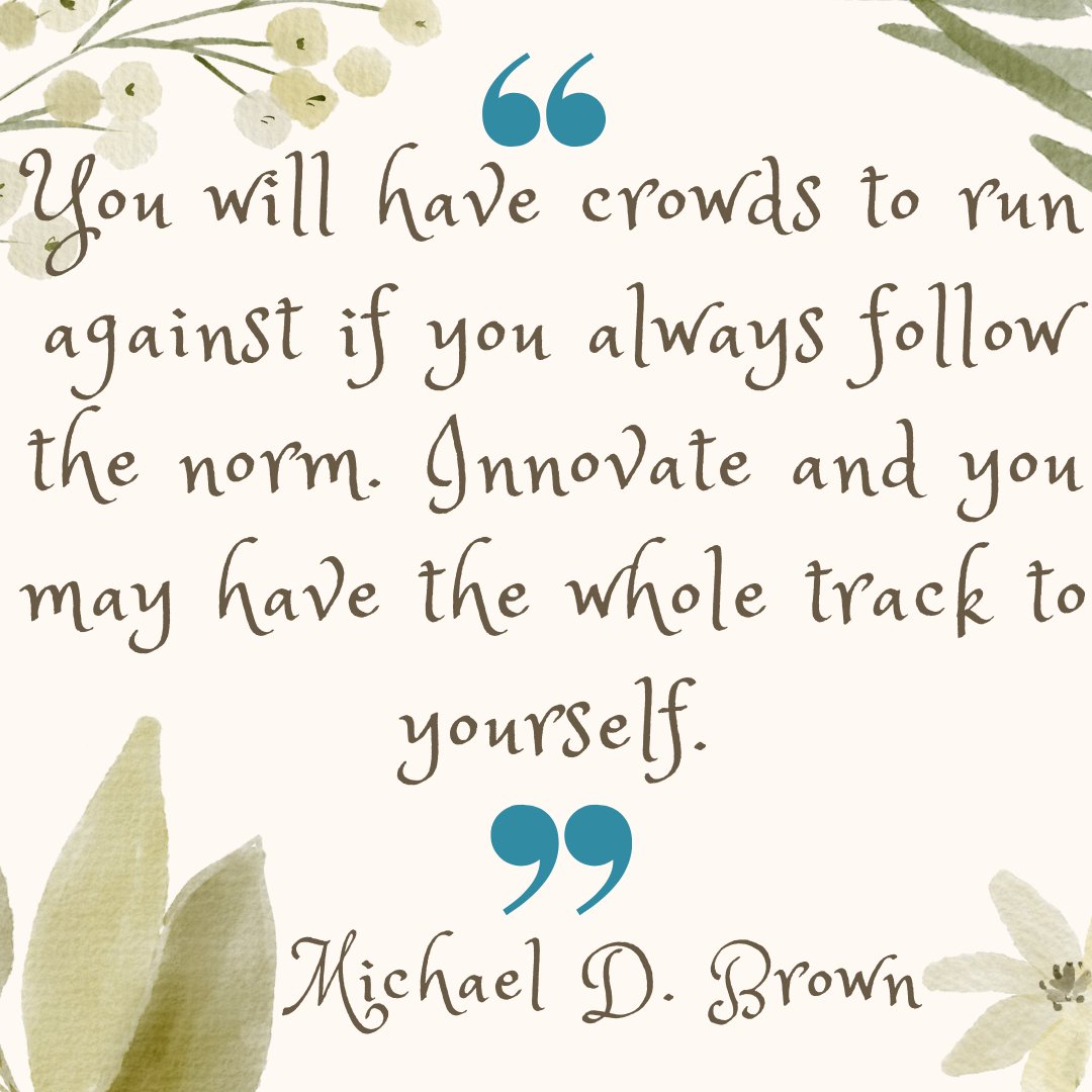 New ideas create new markets. Old ideas create crowded markets with suffocating competition. 

#thursdayvibes  #innovation  #BusinessIdeas  #entrepreneurship101