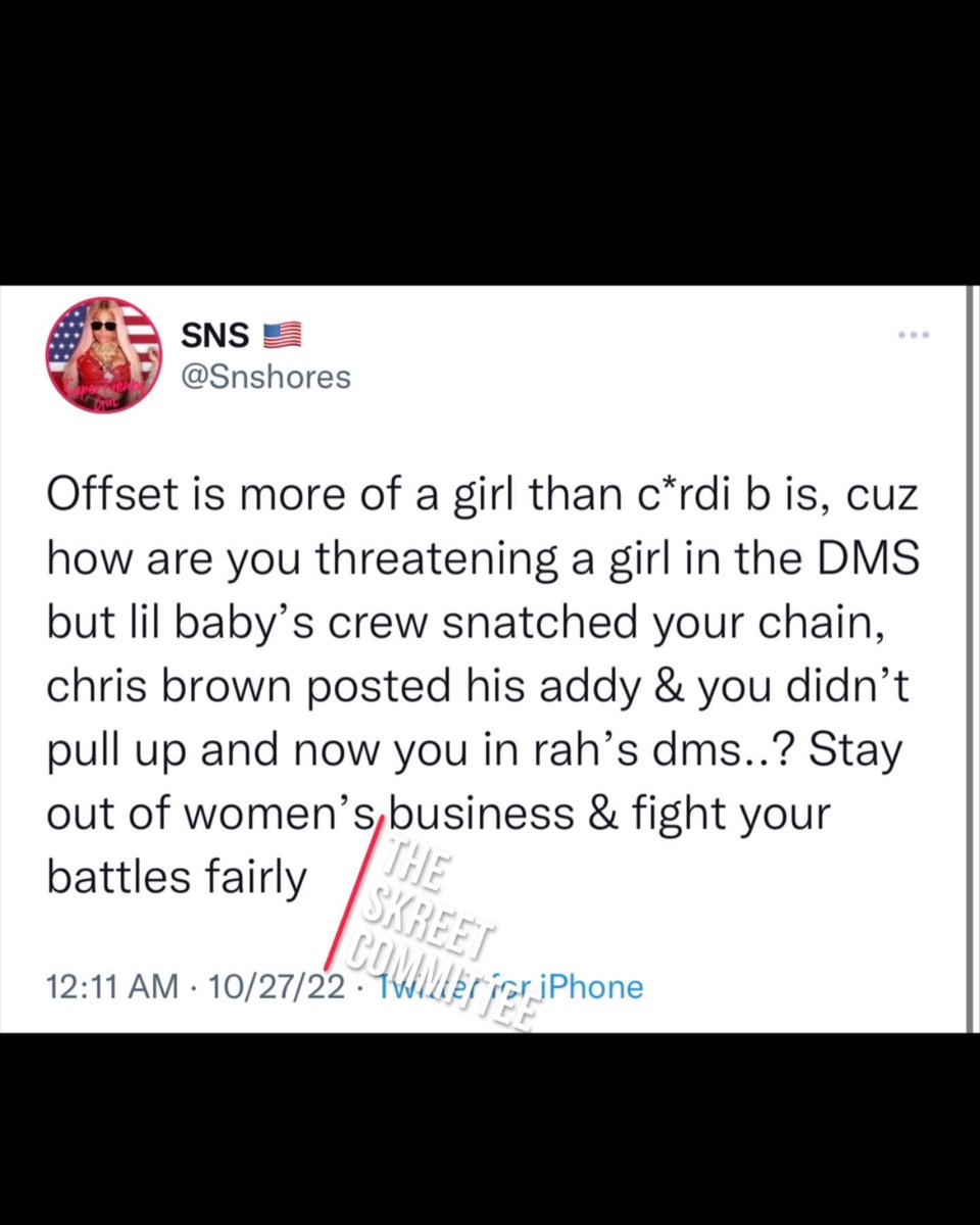 StreeTeaSociety's tweet photo. Cardi Husband Offset Arguing with a Women (Rah Ali) vs Man (Chris Brown). The Skreets Never Forget😏😏😏

#blogger #socialmedia #rap #rapper #femalerapper #hiphop #celebrity #celeb #hollywood #popculture #cardi #bardigang #offset #rahali #pop #itsonsite #itsonsitetv #chrisbrown https://t.co/jqyAhVz1r1