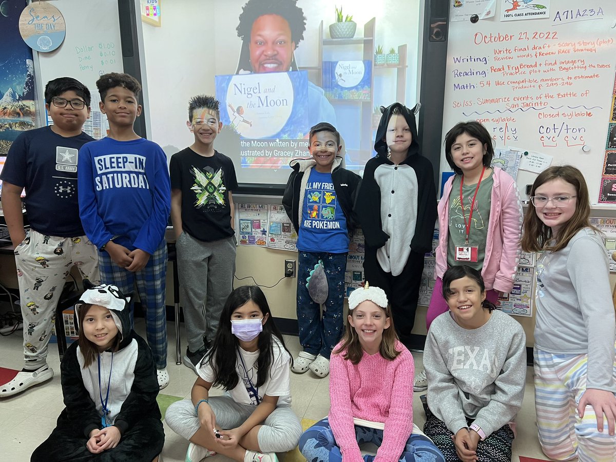 Queentea01's tweet photo. Students enjoyed the read aloud, Nigel and the Moon! They collaborated, communicated, and used their critical thinking skills to complete their book reflection activities.
#ReadForTheRecord 
@nisdelemelar 
@NISDHoffmann https://t.co/osADerxIlM