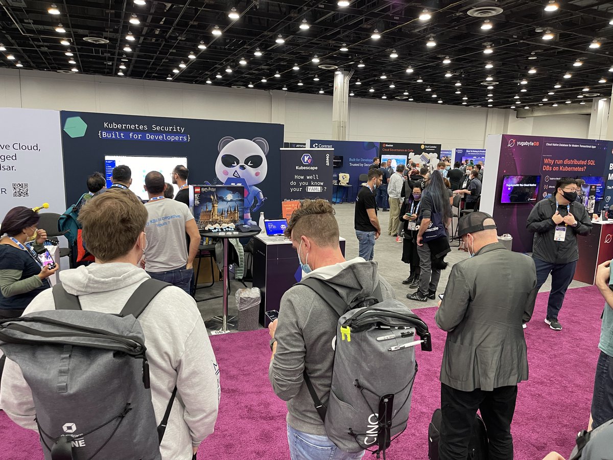 armosec's tweet photo. ARMO found quite a few #YAMLMasters this week, 200+ players to be exact. Thanks to all who stopped by for a chat & a game.
Congrats to our lucky winners:
π 1st place - Sander Lambrechts
π 2nd place - Jeff Woods
π 3rd place - Deba Ghose
#KubeconNA #Kubecon22 #K8s #Kubescape https://t.co/1WIqFFTjtB