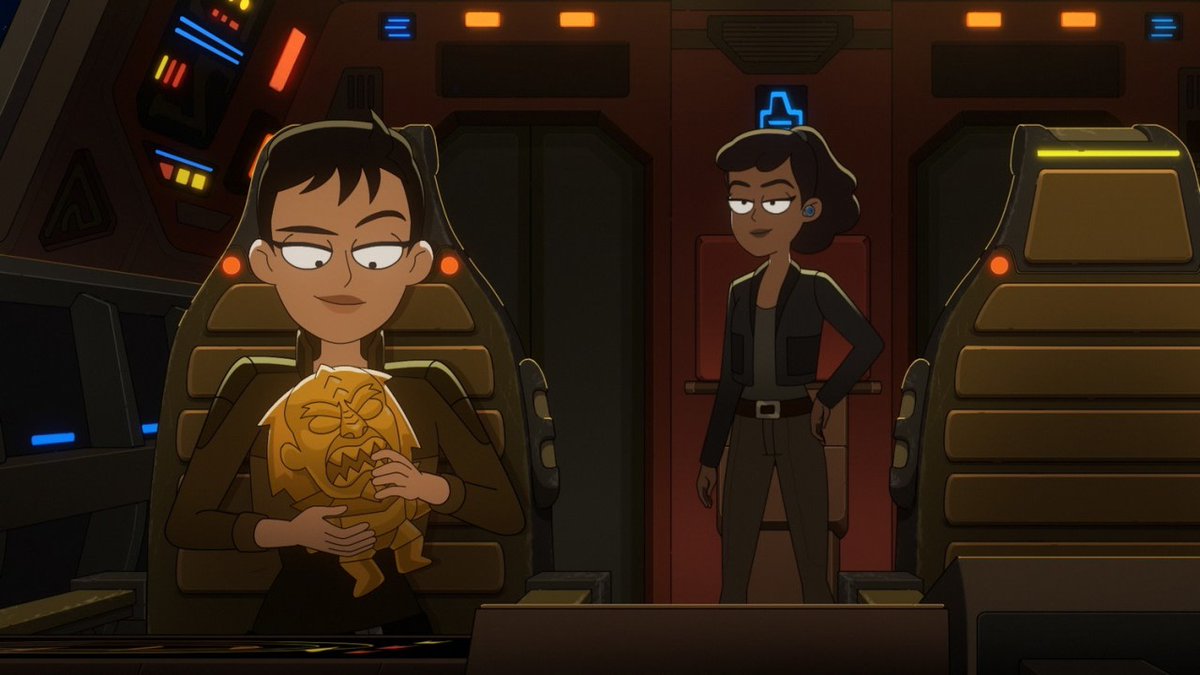 fangirlish's tweet image. #Mariner does her best #PitfallHarry impersonation in the season 3 finale of #StarTrekLowerDecks. Take a look at our review of episode 3x10, "The Stars at Night" HERE: bit.ly/3Wl9Xtt