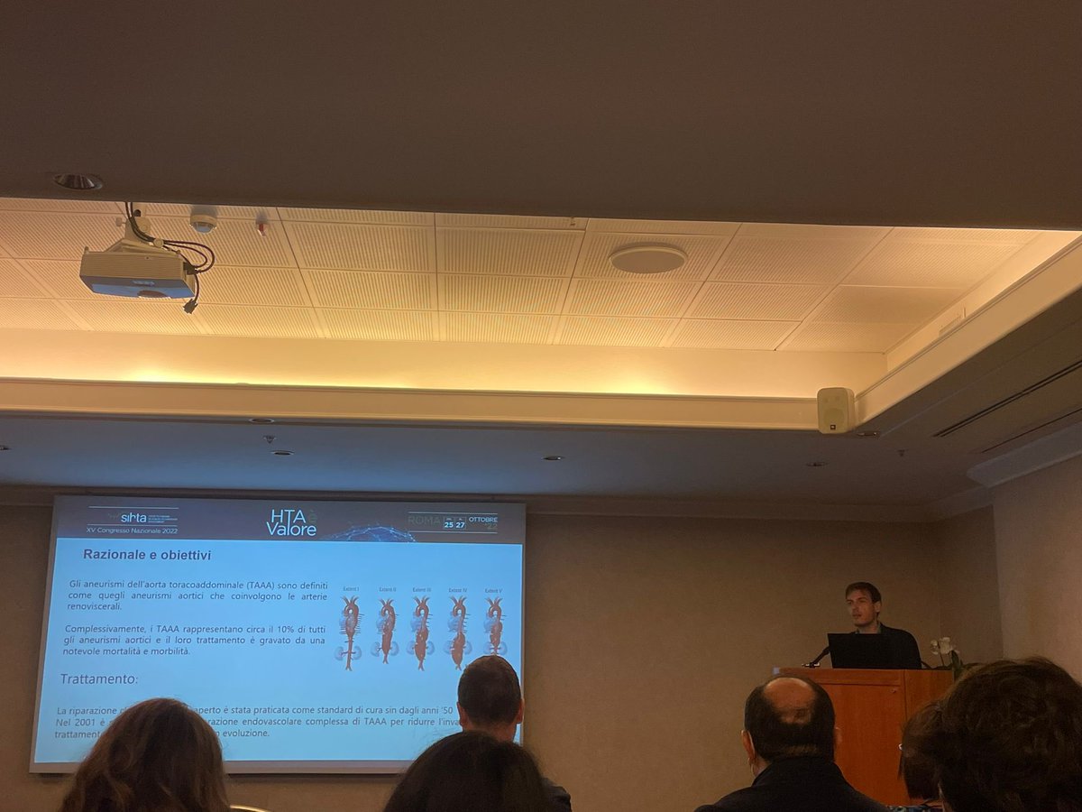 gipvig_'s tweet photo. Today we presented our #HTA analysis, comparing open vs endovascular repair of thoracoabdominal aneurysms at the XV @SIHTA_Italia congress in Rome. @unipv and @SanRaffaeleMI collaboration will further explore the multiple dimensions of HTA to promote #value in health. https://t.co/dbKv1f3WCe