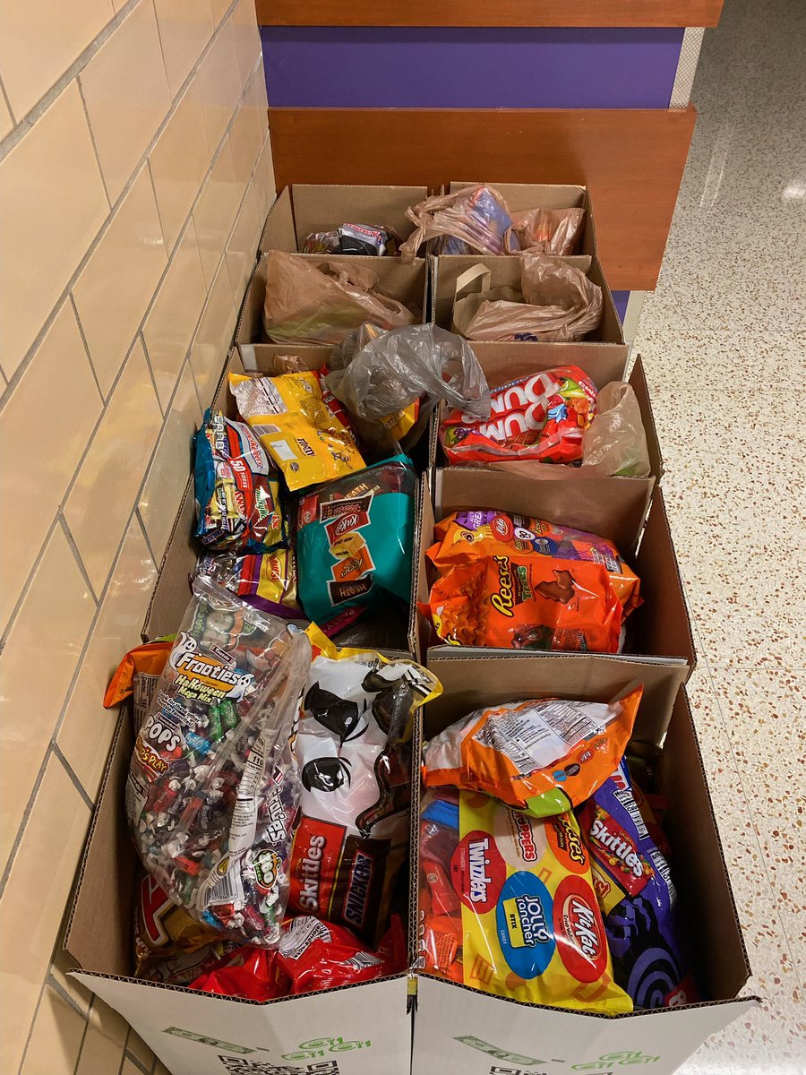 We issued the call & Tiger Nation responded! After receiving word that @NortonChildrens needed Halloween candy, our students & community donated more than 1,200 pounds of candy! The treats were collected throughout the week and delivered today. Thank you, Tiger Nation! #WeAreStX