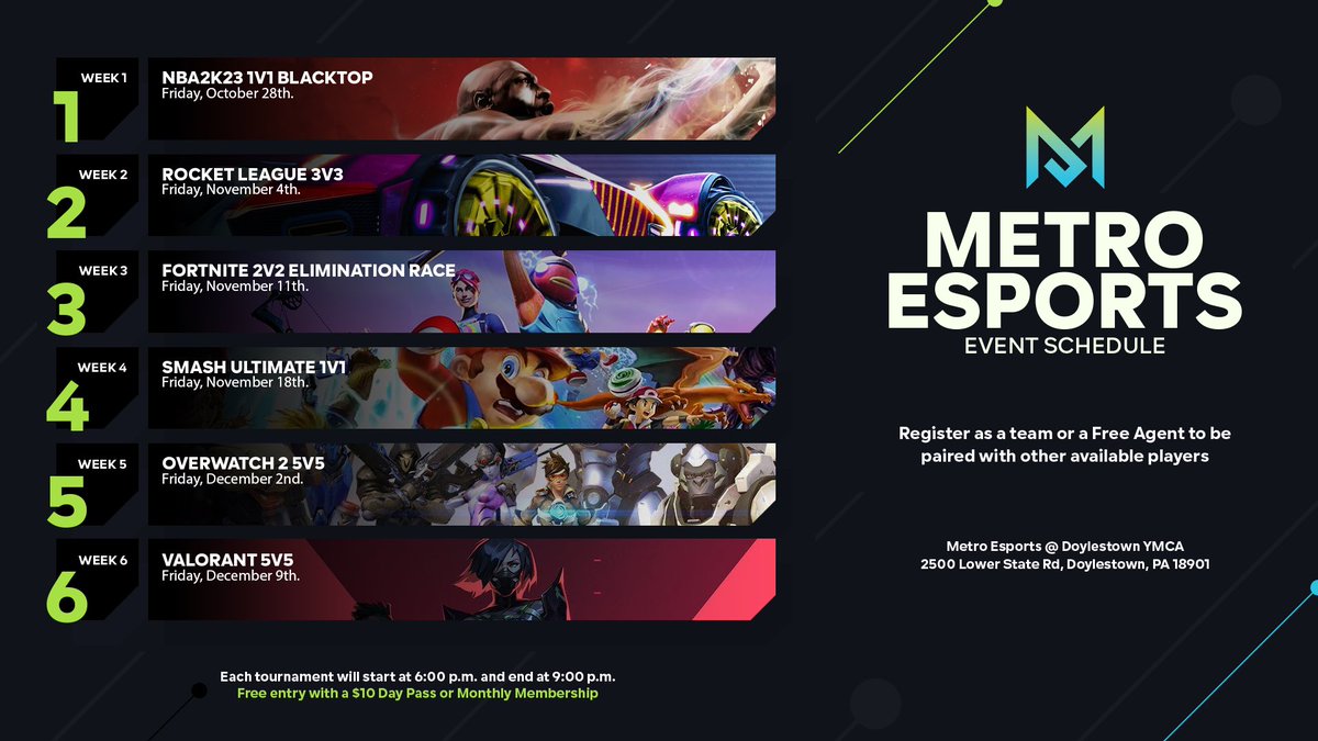 metroesports's tweet photo. Run it back.

Every week
Same games 
New surprises 👀
Fridays 6PM EST https://t.co/RD4ku9Ww7W