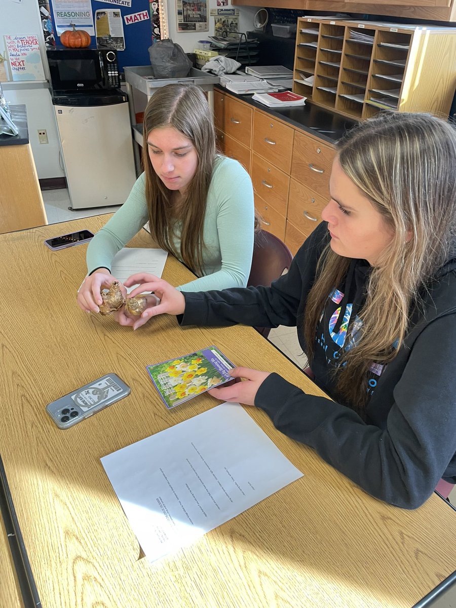 We had a full house today for our first Garden Club event! We were honored to host Mr. Rich Tobiasz, Master Gardener & Horticulture Instructor at McHenry County College. Next week this gardening crew will take what they learned outside to plant garlic and spring bulbs. #RBCHS 