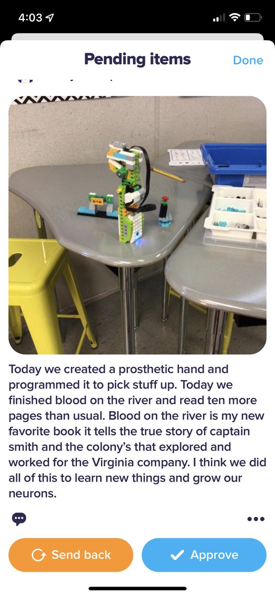 Amandagift4080's tweet photo. Never a dull moment with my 4th graders - here is the run down for the day! #UMedtech #ED602UM https://t.co/B1yWbZETaq